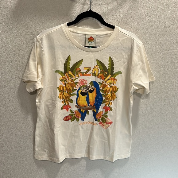 FARM Rio Amazonia tropical 100% cotton women t shirt - Picture 3 of 15